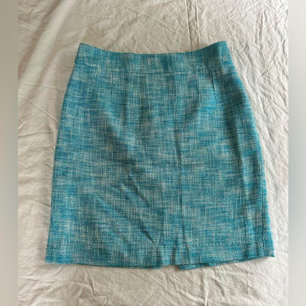 Blue Banana Republic tweed skirt